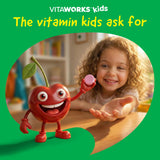 VitaWorks B12 Chewable Tablets with fresh cherries