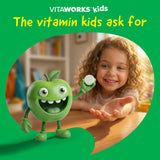VitaWorks Vitamin B6 Chewable Tablets in a child's hand