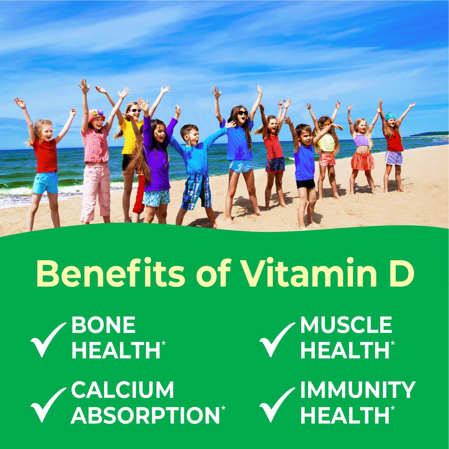VitaWorks Vitamin D3 1000 IU chewable tablets with natural orange flavour