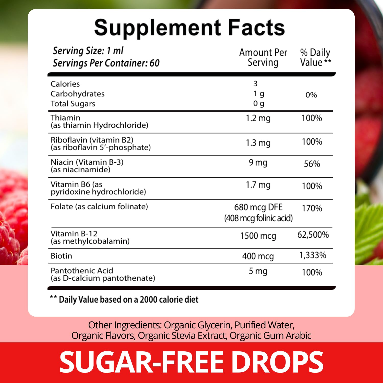 VITBOOST B Complex Liquid Vitamin bottle with dosage instructions