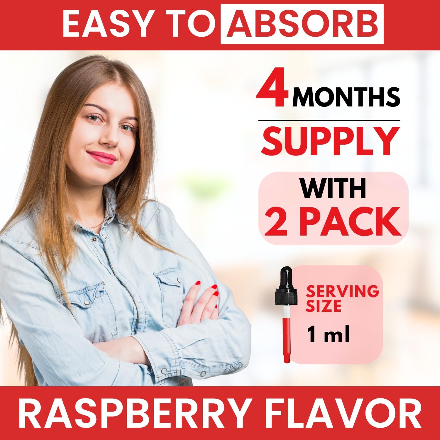 VITBOOST B Complex Liquid Vitamin on a kitchen counter