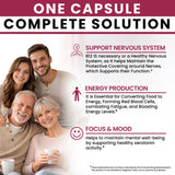VITBOOST B12 Complex 25000 mcg capsules on a wooden surface