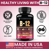VITBOOST B12 Complex 25000 mcg capsules with packaging