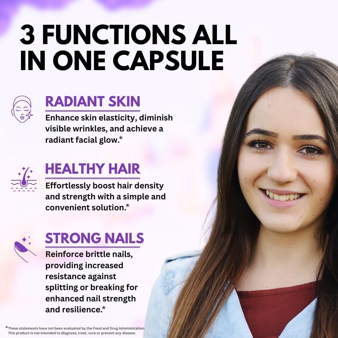 VITBOOST Biotin Collagen & Keratin Supplement side view