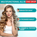 VITBOOST Biotin Liquid Drops back view with ingredient list