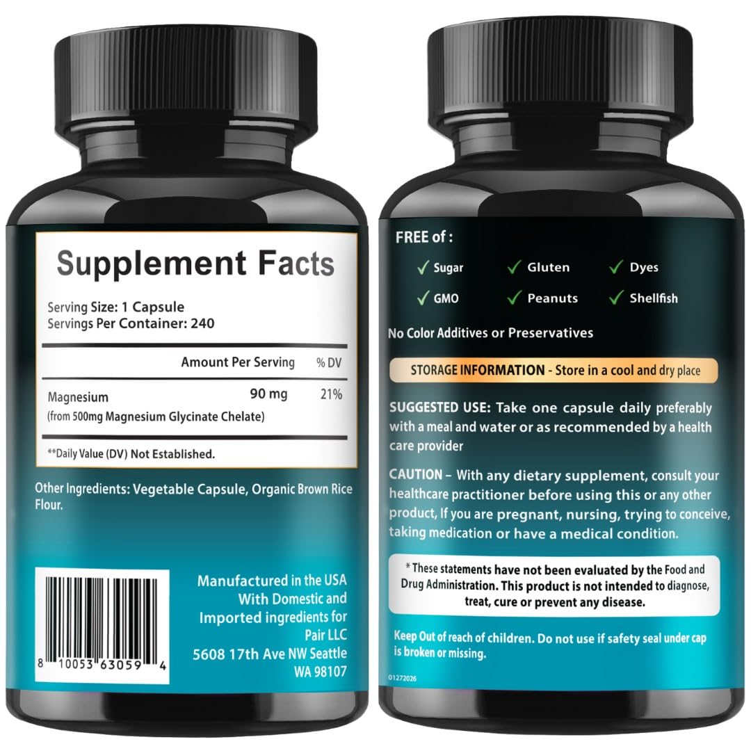 VITBOOST Magnesium Glycinate Chelate capsules with measuring spoon