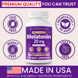 VITBOOST Melatonin 20mg dissolve tablets close-up