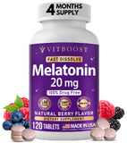 VITBOOST Melatonin 20mg dissolve tablets front view