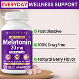 VITBOOST Melatonin 20mg dissolve tablets with a glass of water
