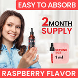 VITBOOST Vegan Liquid B-12 Raspberry 136g label close-up