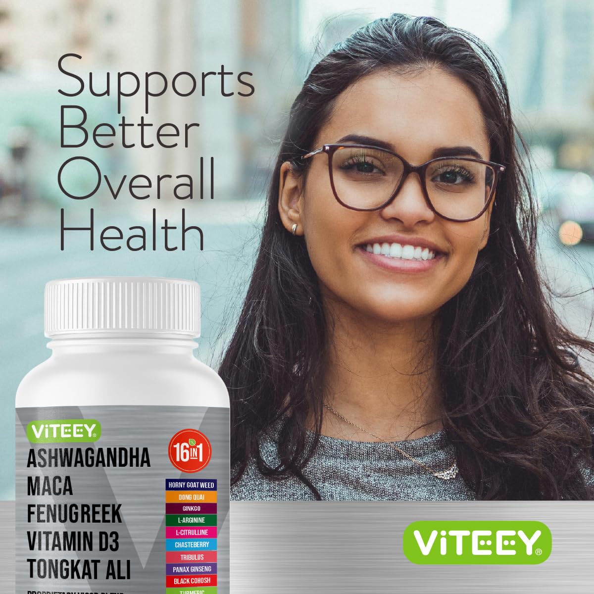 Viteey Ashwagandha Capsules close-up of capsules
