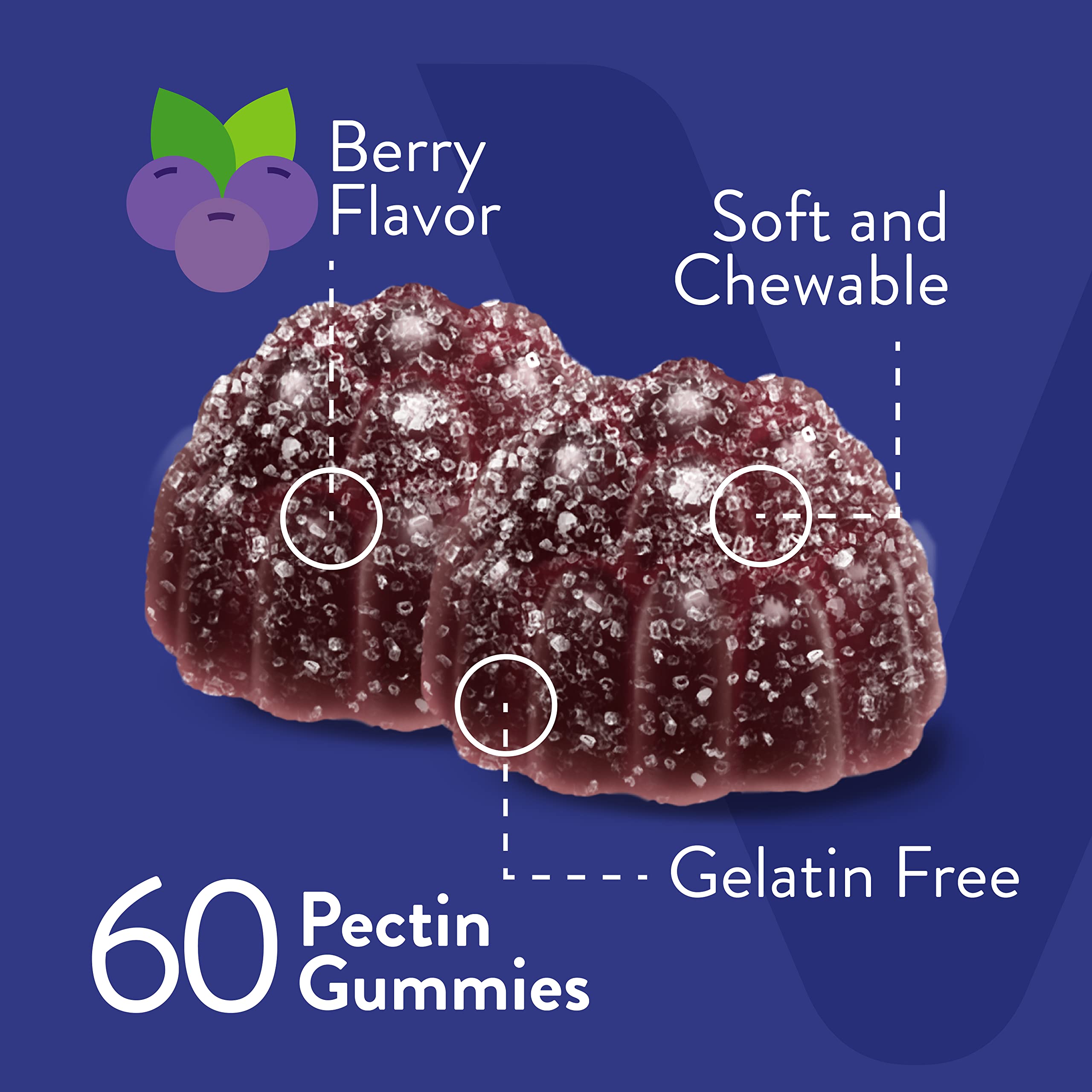 Viteey Ashwagandha Gummies with Ginseng gummies close-up