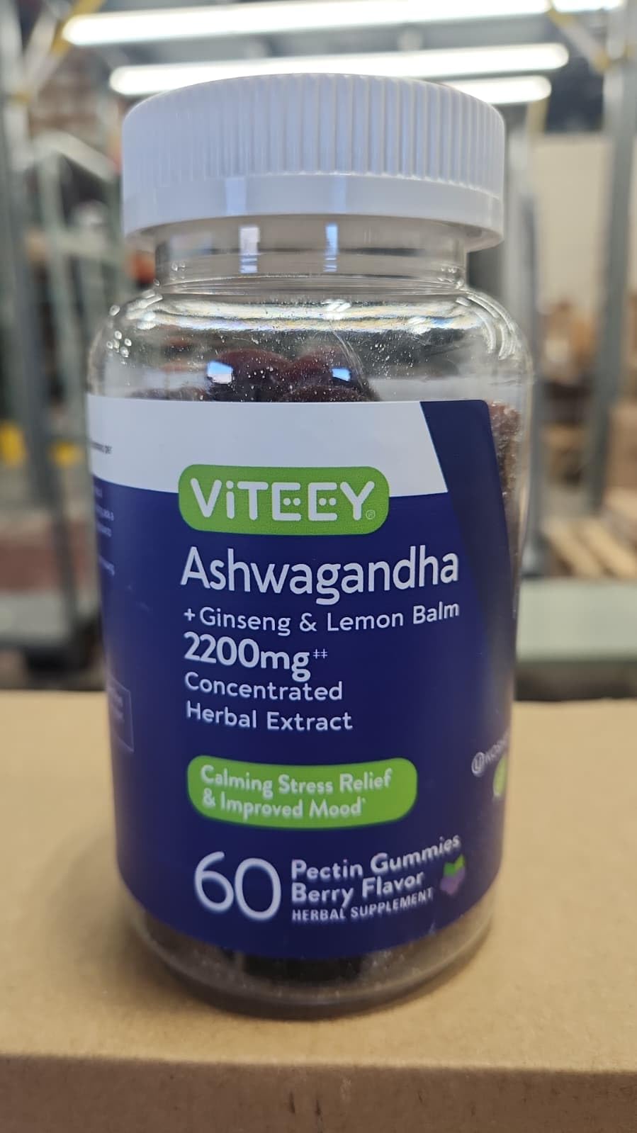 Viteey Ashwagandha Gummies with Ginseng ingredients list