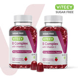 Viteey B-Complex Gummies showing strawberry flavour