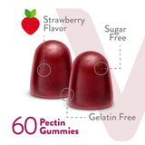 Viteey B-Complex Gummies strawberry flavour gummy close-up