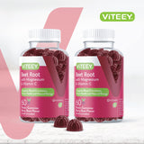 Viteey Beetroot Gummies packaging with nutritional information