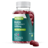 Viteey Biotin Gummies 60 Count bottle front view