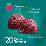 Viteey Biotin Gummies close-up of gummies in raspberry shape