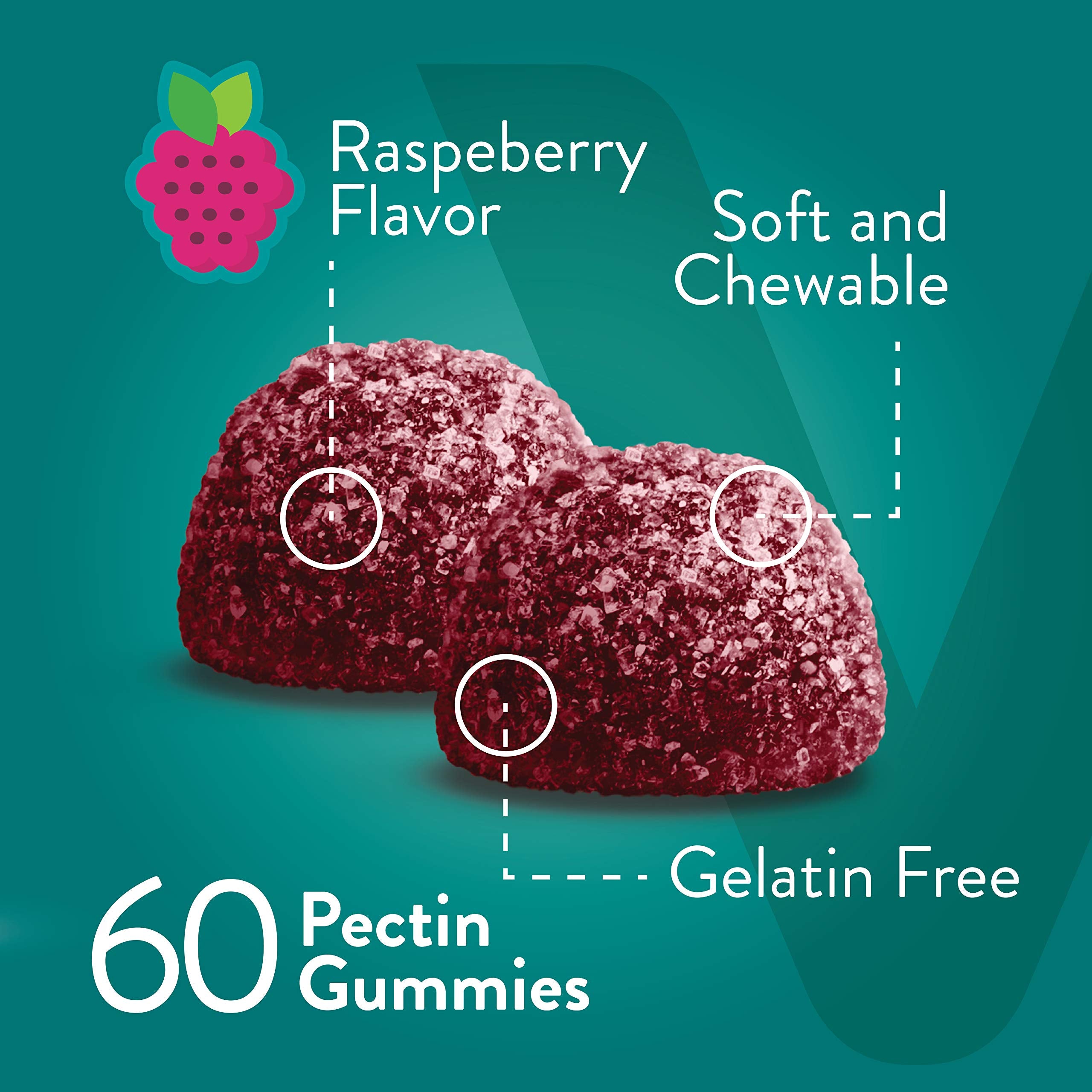 Viteey Biotin Gummies nutritional information on the back of the bottle