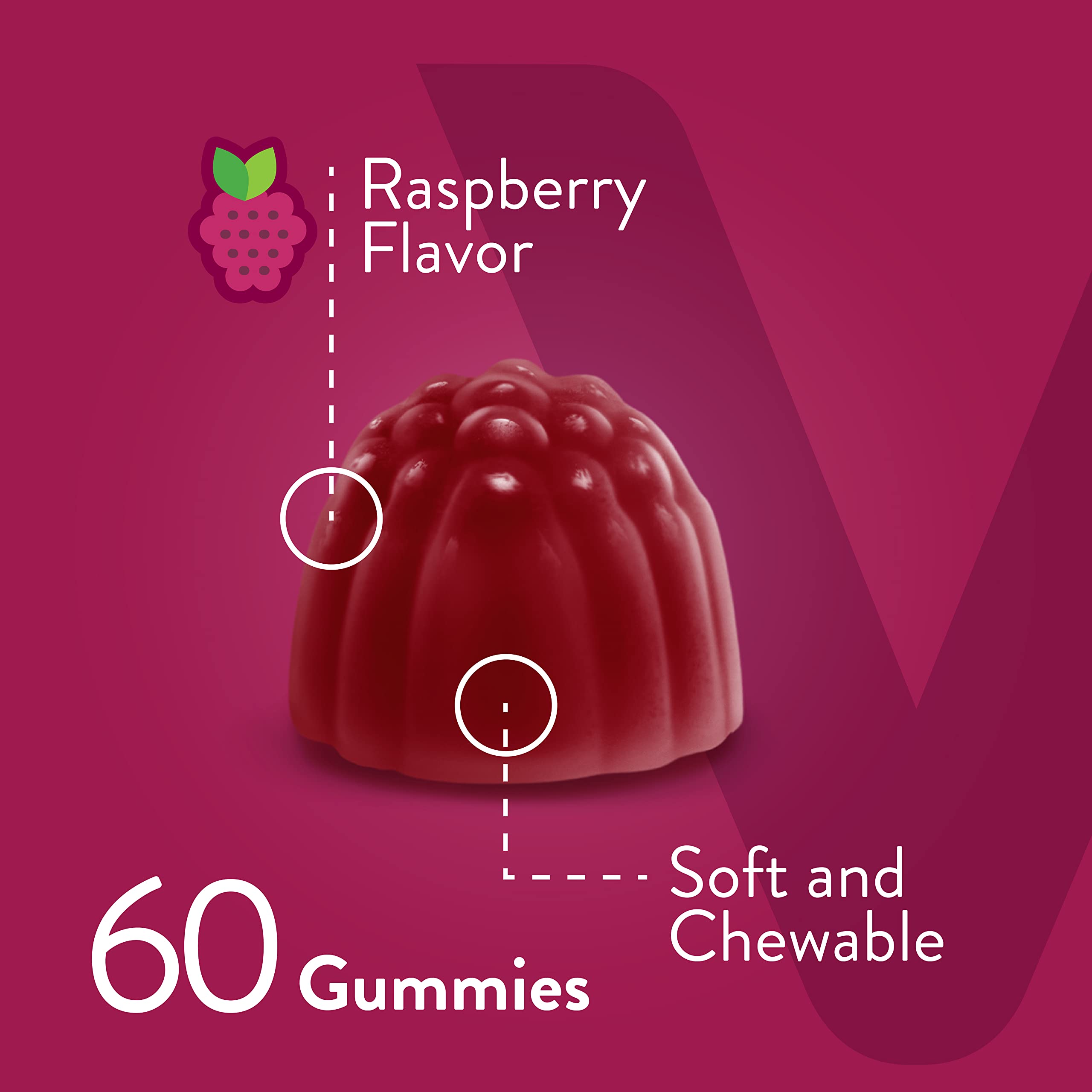 Viteey Biotin Gummies showing individual gummy
