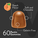 Viteey Black Cohosh Gummies raspberry flavour close-up