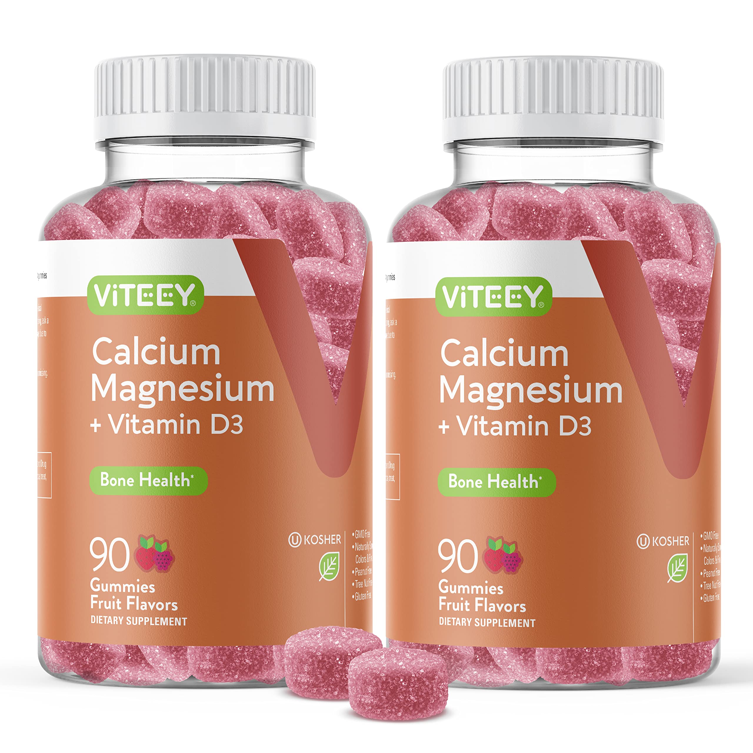 Viteey Calcium Gummies 180 count front view