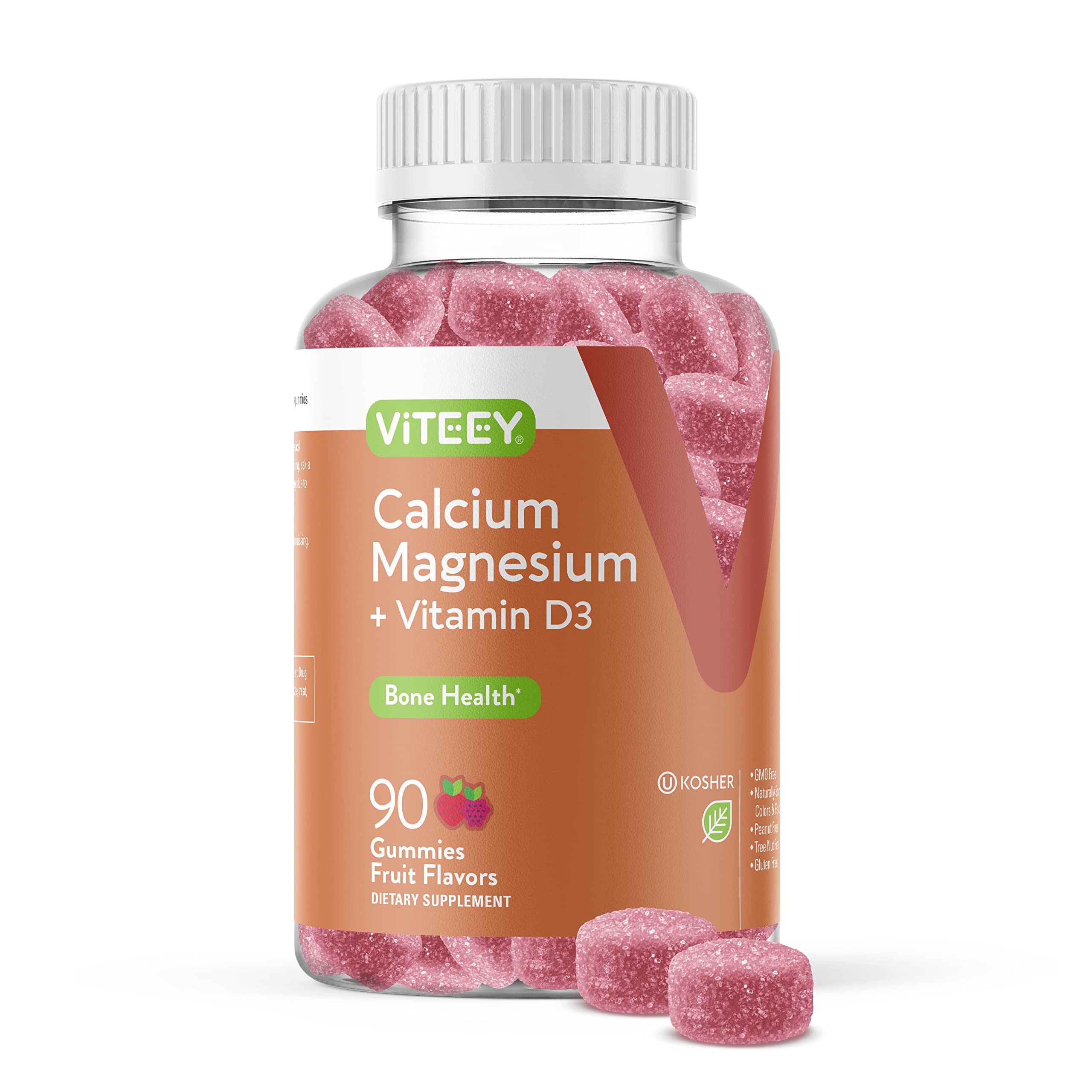 Viteey Calcium Gummies 90 count front view