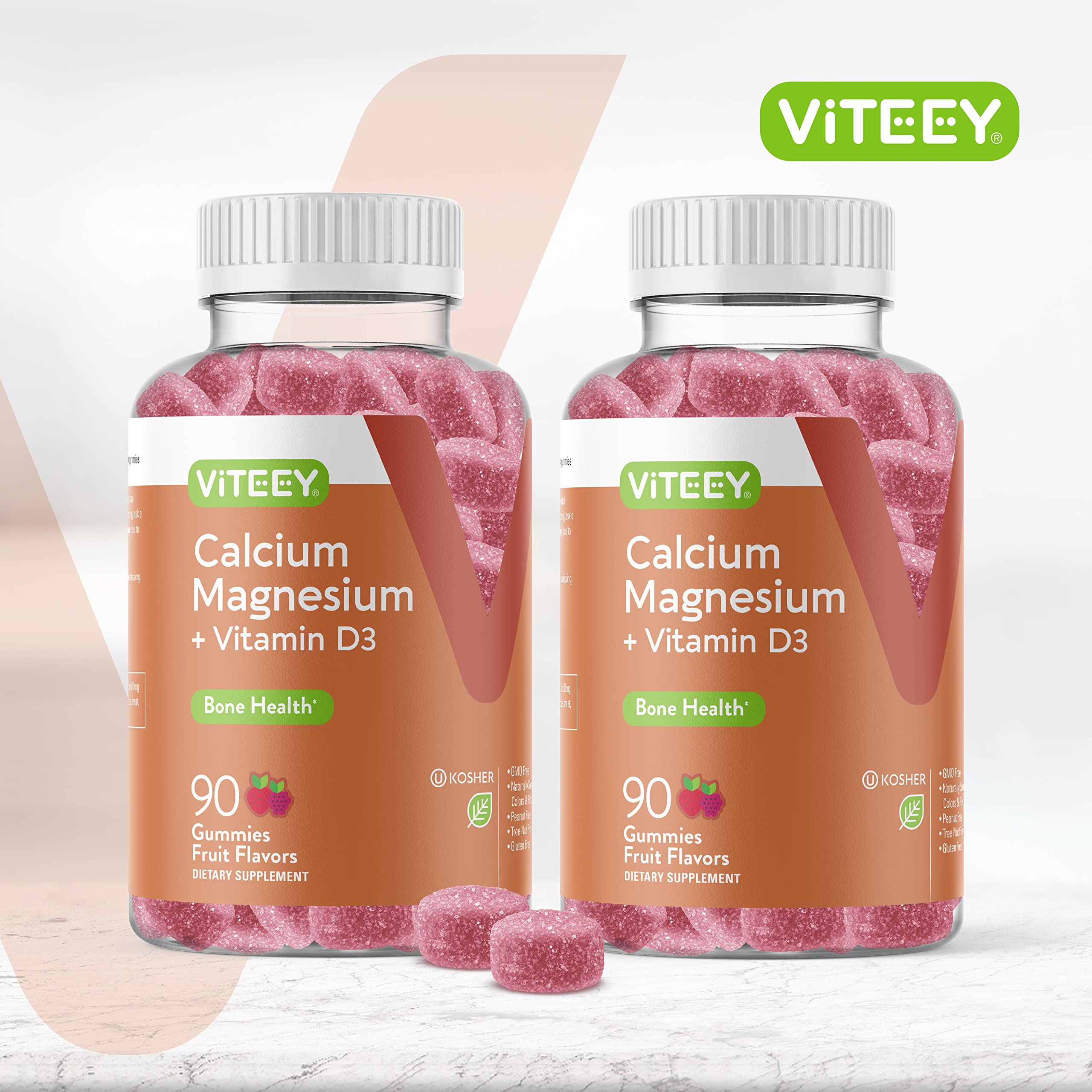 Viteey Calcium Gummies packaging side view