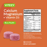 Viteey Calcium Gummies with fruit flavour description