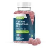 Viteey calcium magnesium zinc gummies bottle front view