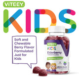Viteey Elderberry Gummies bottle with nutrition facts