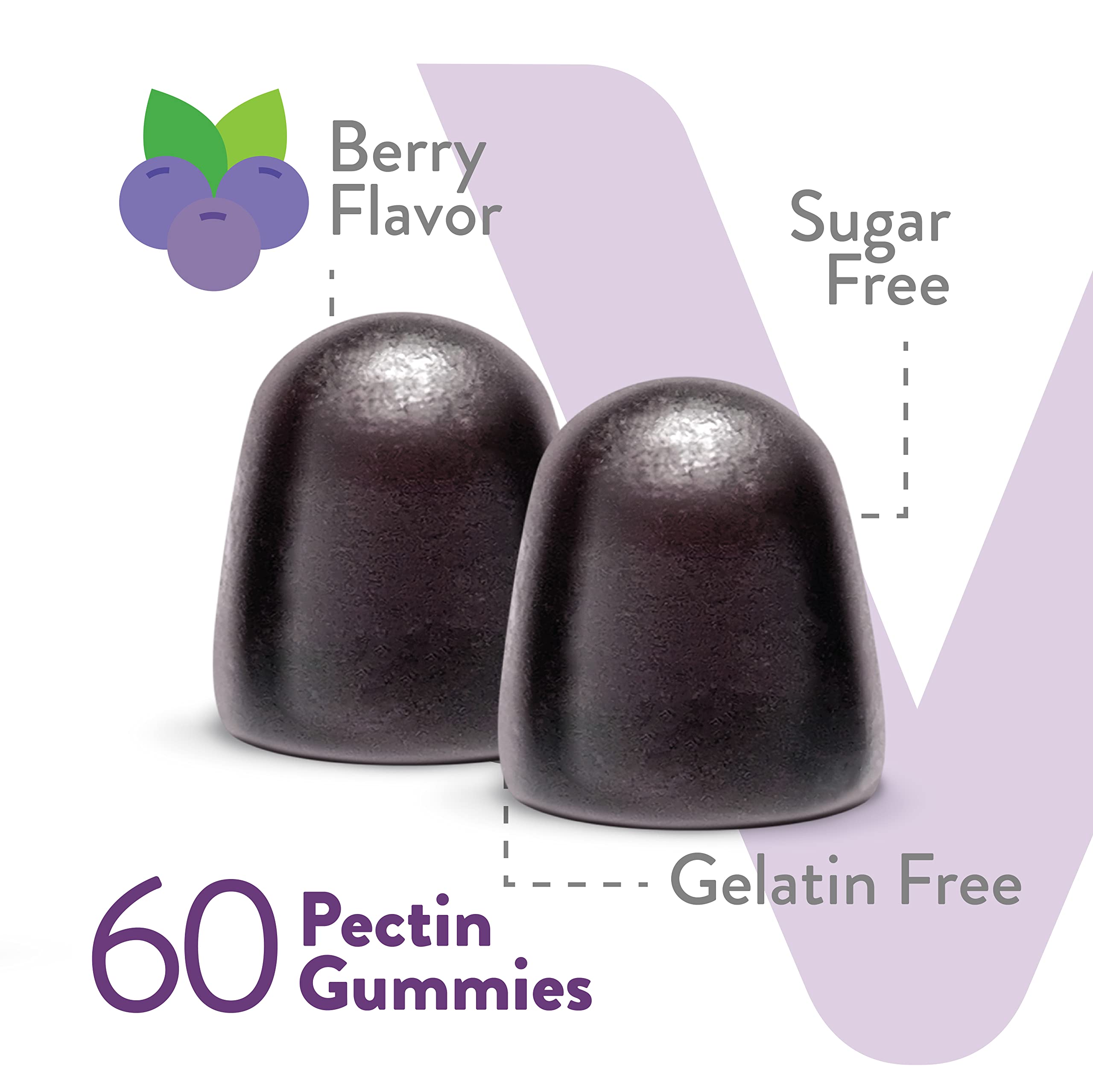 Viteey Elderberry Gummies close-up of gummies
