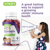 Viteey Elderberry Gummies in a child's hand