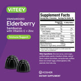 Viteey Elderberry Gummies with ingredients list