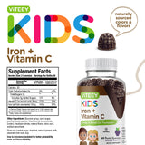 Viteey Iron Gummies showing gummy size