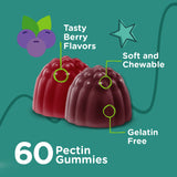 Viteey Kids Probiotic Gummies side view with dosage information