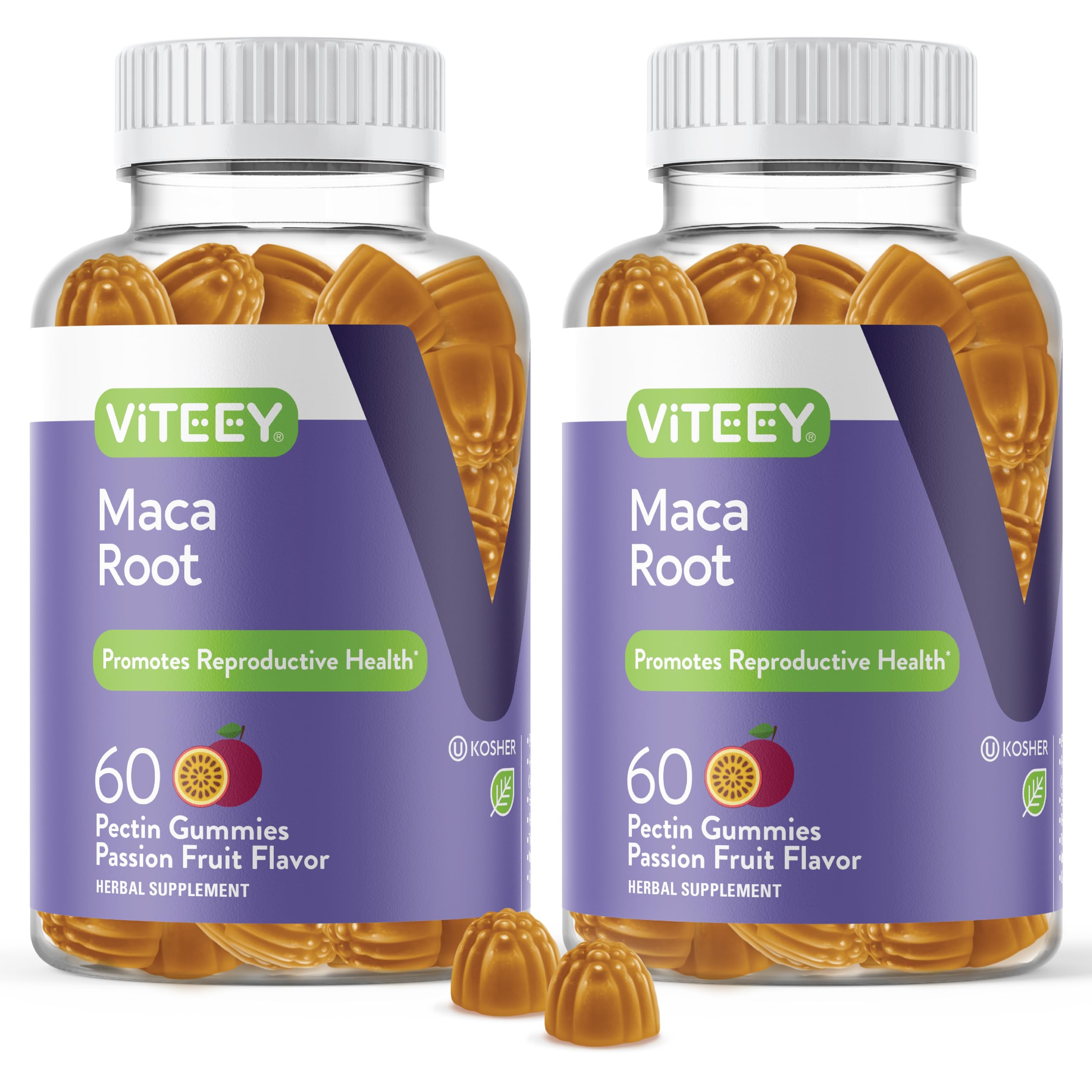 Viteey Maca Root Gummies 120 count packaging front view