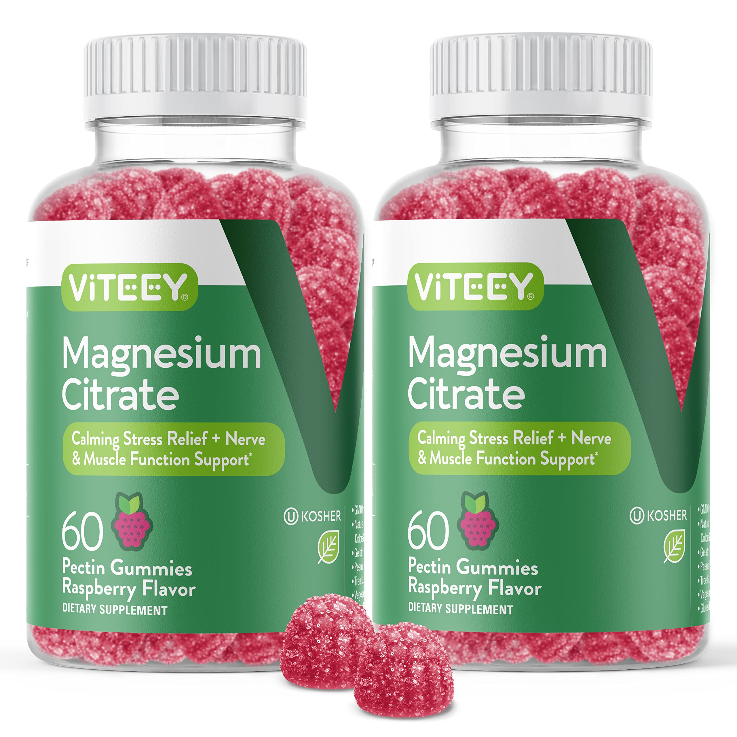 Viteey Magnesium Citrate Gummies front view packaging