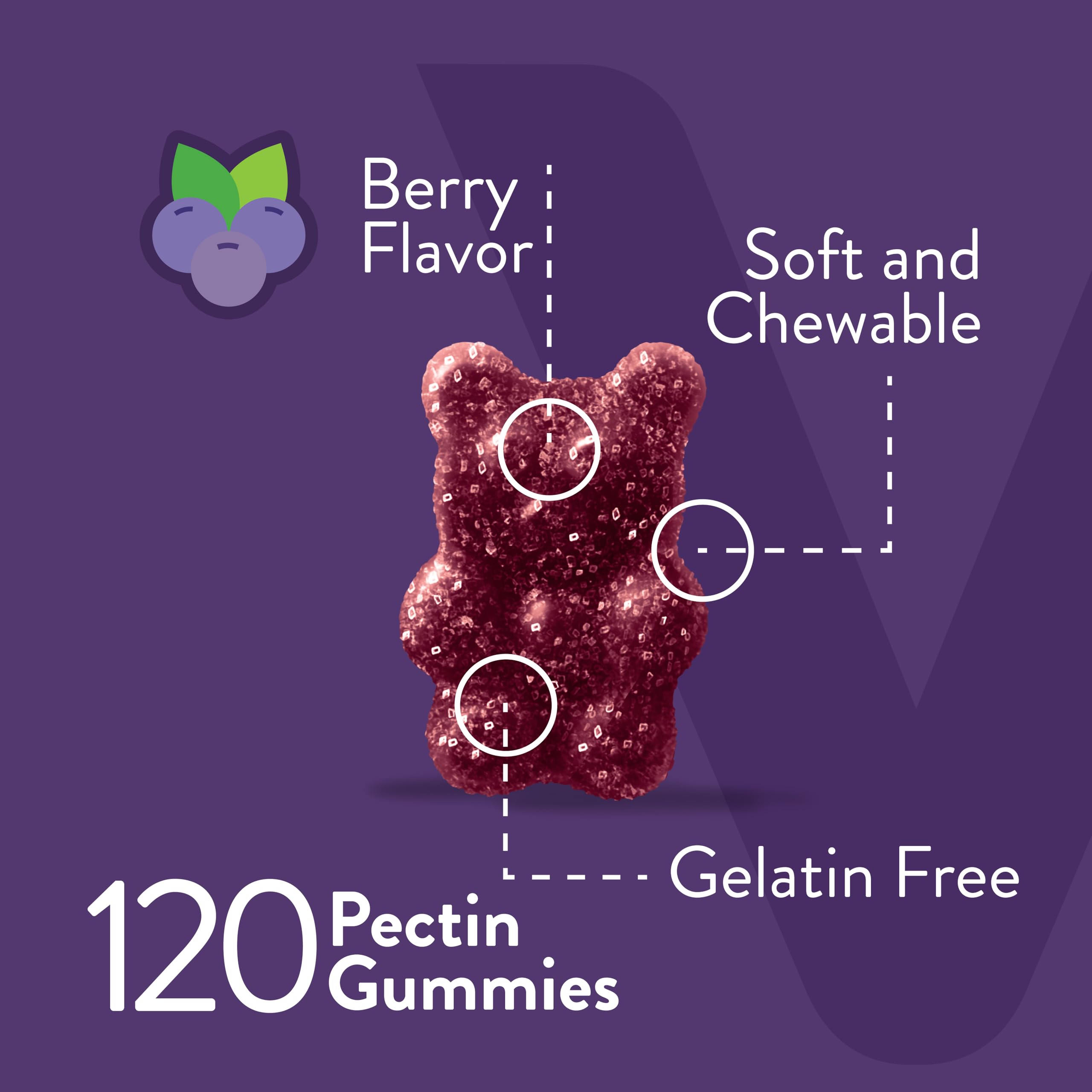 Viteey Melatonin Gummies 10mg back view of packaging