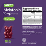 Viteey Melatonin Gummies 10mg gummies on a table