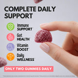 Viteey Multivitamin Gummies displayed with fruits