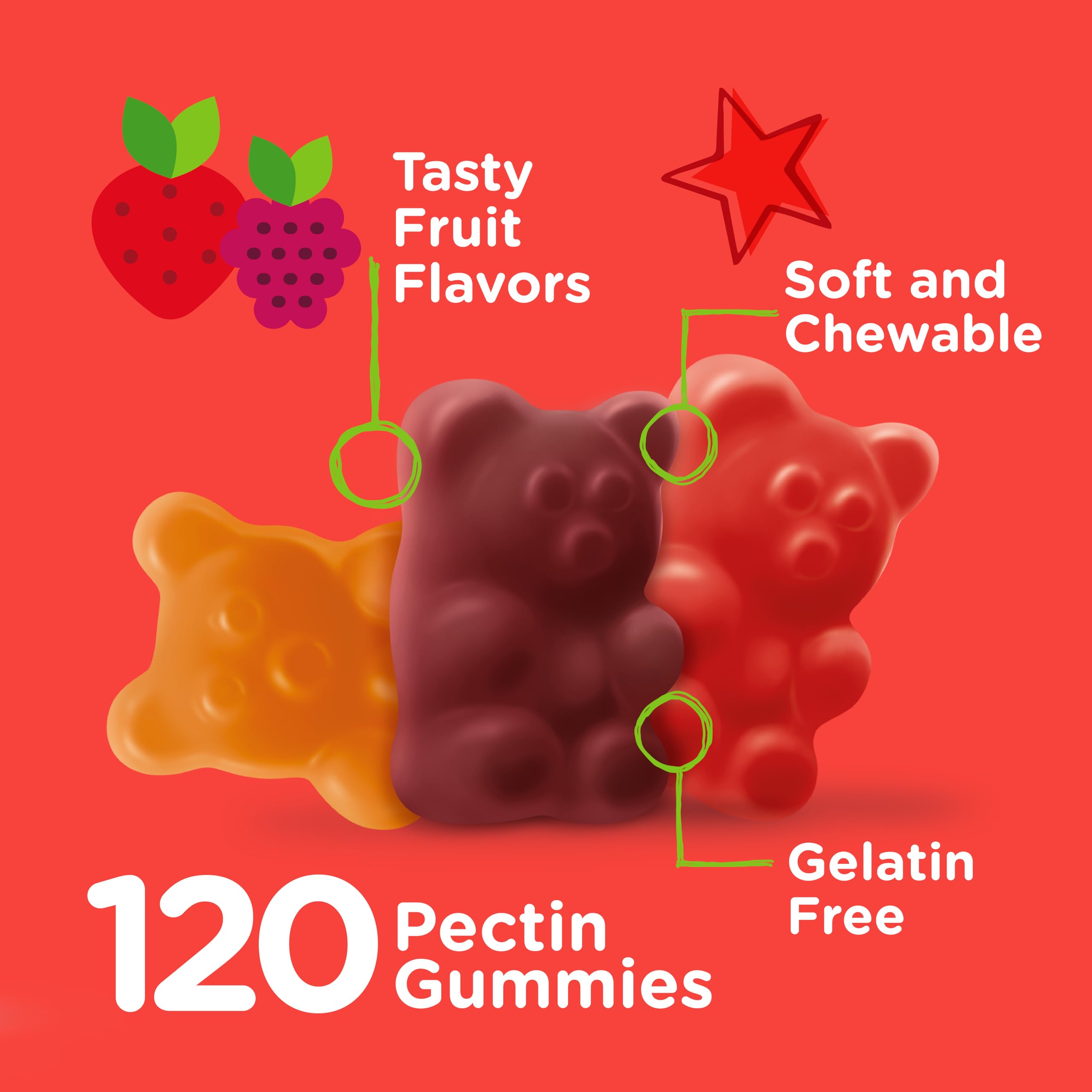 Viteey Multivitamin Gummies nutritional information label