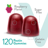Viteey Multivitamin Gummies raspberry flavour close-up