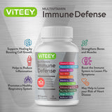 Viteey Multivitamins capsules on a wooden surface