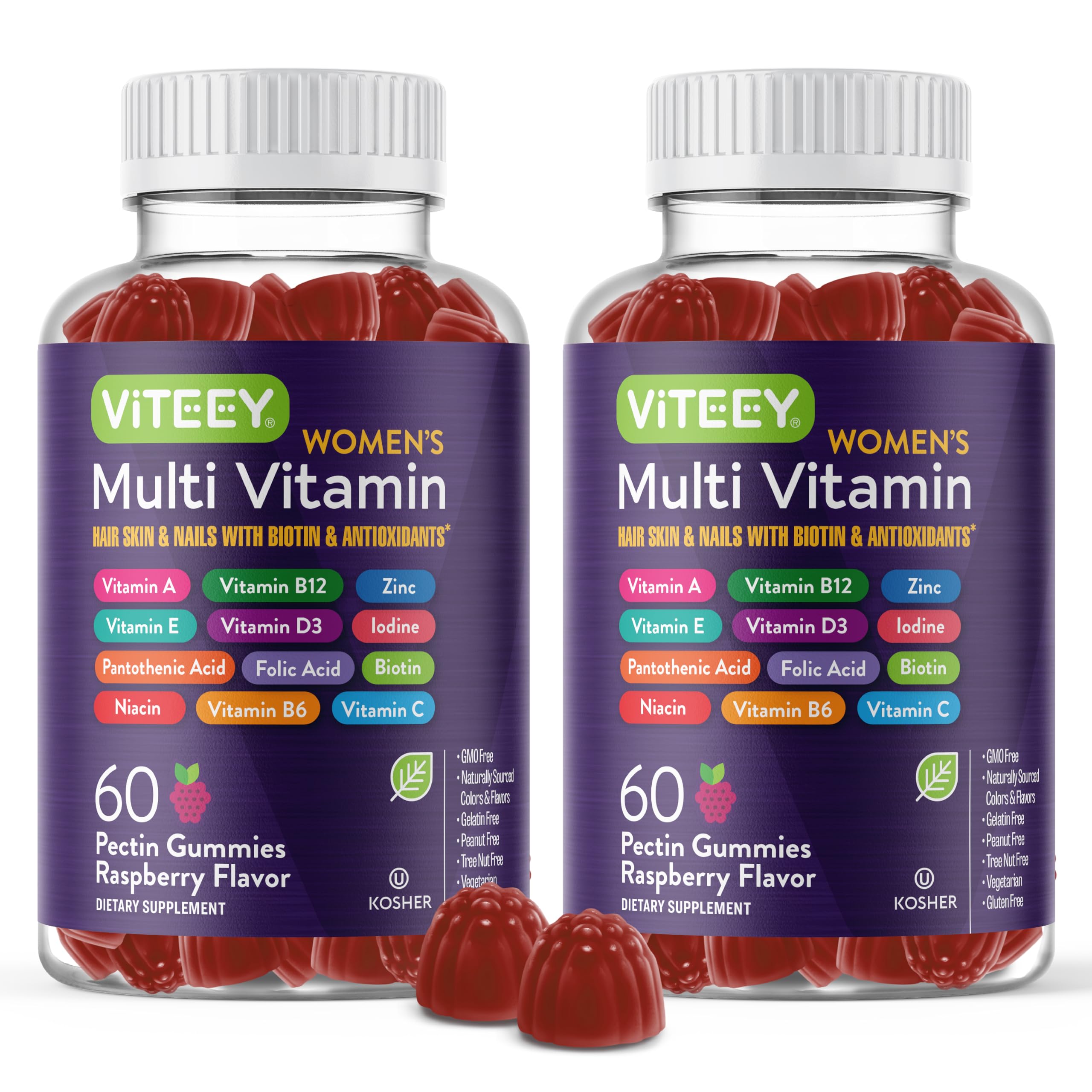 Viteey Multivitamins for Women Gummies 120 count front view