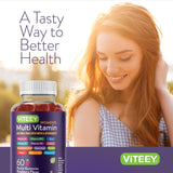 Viteey Multivitamins Gummies on a wooden table