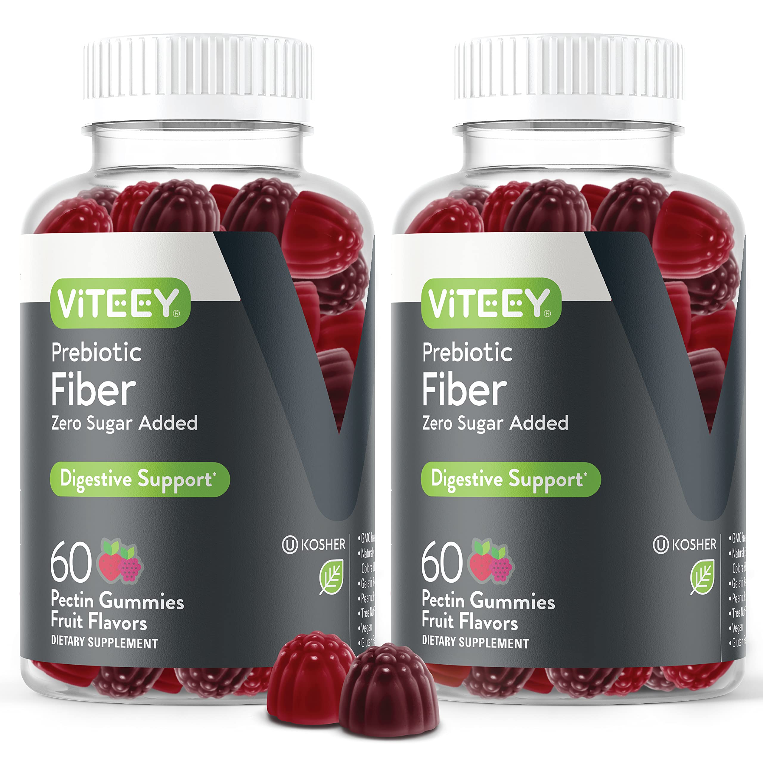 Viteey Prebiotic Fiber Gummies 120 count front view