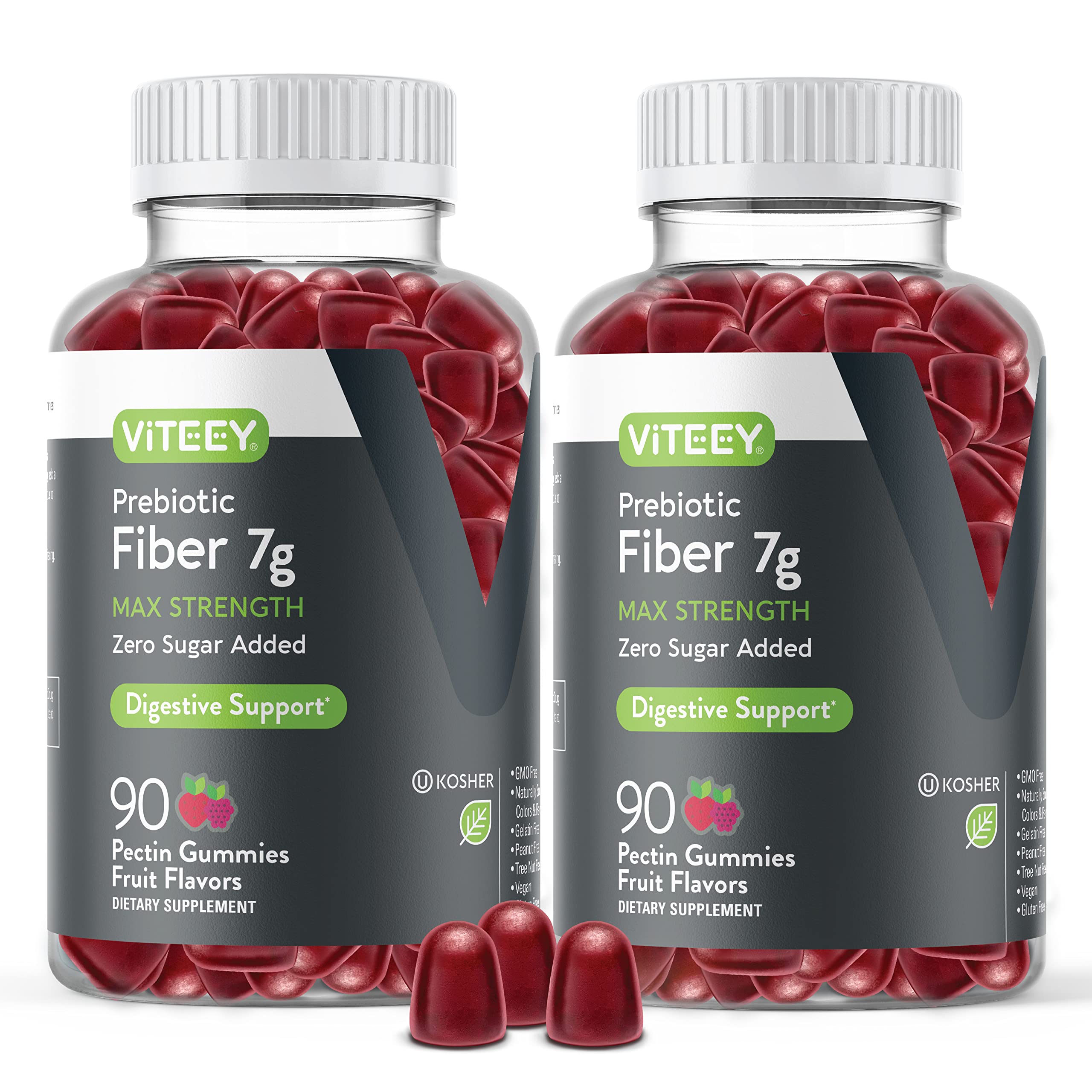 Viteey Prebiotic Fiber Gummies 90 count front view