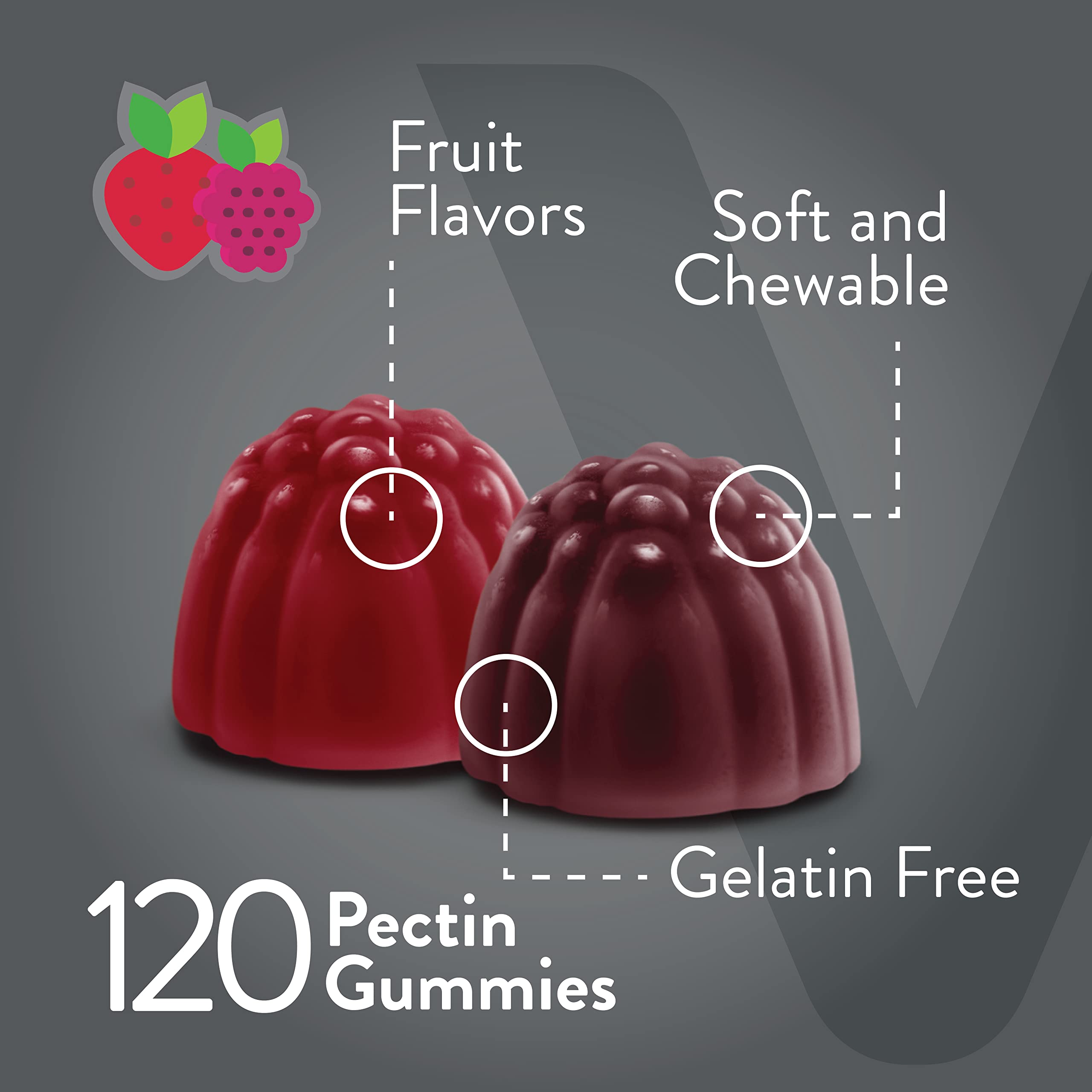 Viteey Prebiotic Fiber Gummies close-up of gummies