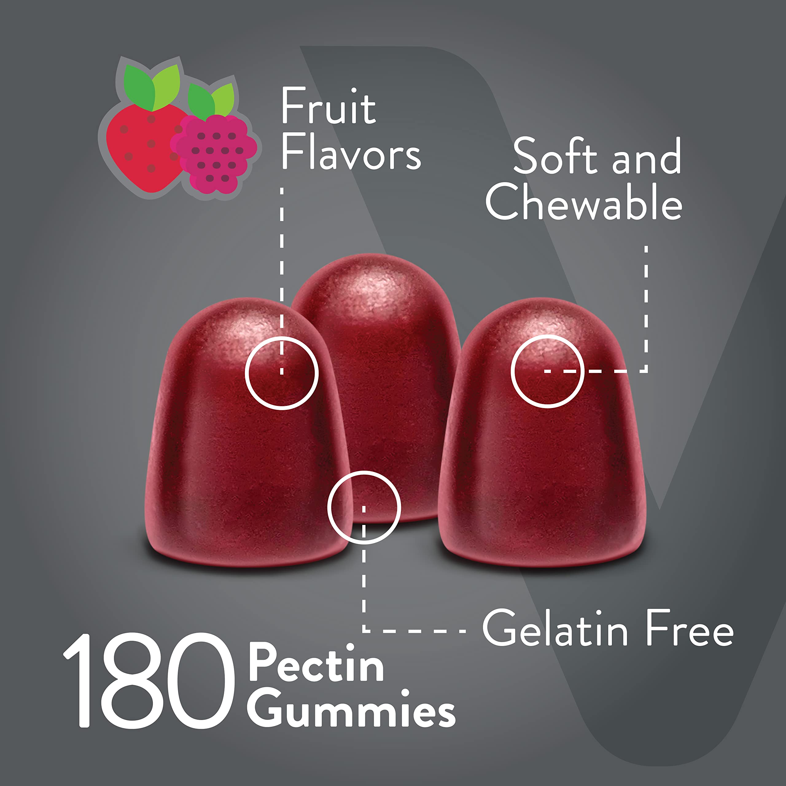 Viteey Prebiotic Fiber Gummies close-up of gummies